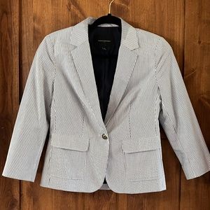 Banana Republic Grey Pinstripe Jacket Blazer 4